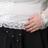 HEALING ♡ HEART LACE T-SHIRT PLUS SIZE