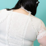 HEALING ♡ HEART LACE T-SHIRT PLUS SIZE