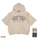 CRYPTID CORPSE ZIP HOODIE with Short Sleeves