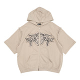 CRYPTID CORPSE ZIP HOODIE with Short Sleeves