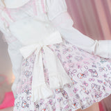 Hanyo Usagi Jumper Skirt White