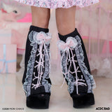 Hanyo Usagi Leg Warmers Black