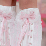 Hanyo Usagi Leg Warmers White