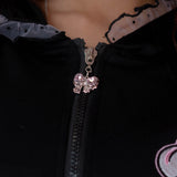 Hanyo Usagi Hoodie Black