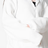 Fluffy White Hoodie