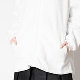 Fluffy White Hoodie