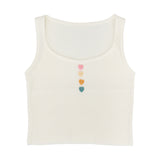 HEART BUTTON TANK TOP