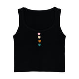HEART BUTTON TANK TOP