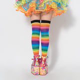 Rainbow Knee-High Socks