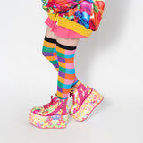 Block Knee-High Socks