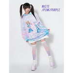 WHITE/PINK/PURPLE