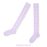 Cross Knee-High Socks