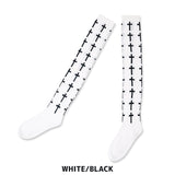 Cross Knee-High Socks