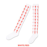 Cross Knee-High Socks
