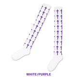 Cross Knee-High Socks