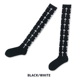 Cross Knee-High Socks