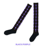 Cross Knee-High Socks