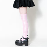 Cross Knee-High Socks