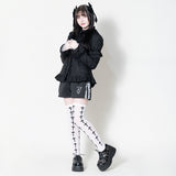 Cross Knee-High Socks