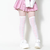Cross Knee-High Socks