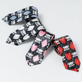 Heart Skull Necktie 