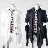 Heart Skull Necktie 
