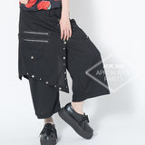 エプロンワイドパンツ