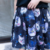 Cat flare skirt