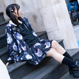 Cat flare skirt