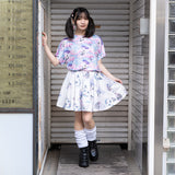 Cat flare skirt