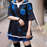 [Short Sleeve] Apple Sailor Top