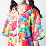 [Short sleeve] POP Candy ZIP BIG Parka