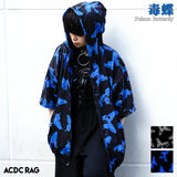 [半袖]バタフライ ZIP BIG パーカー