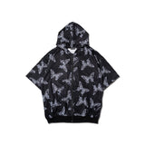 [半袖]バタフライ ZIP BIG パーカー