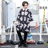 [Short Sleeve] P Bunny Dolls Zip Big Hoodie