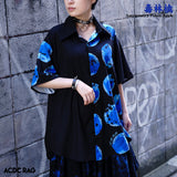 [Short Sleeve] Asymmetry Apple Shirt