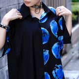 [Short Sleeve] Asymmetry Apple Shirt