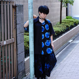 [Short Sleeve] Asymmetry Apple Shirt