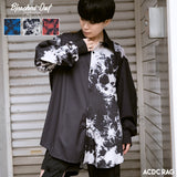 Asymmetry Bleach-Out Shirt