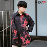 Asymmetry Bleach-Out Shirt