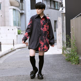 Asymmetry Bleach-Out Shirt