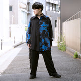 Asymmetry Bleach-Out Shirt