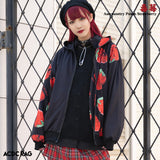 Asymmetry Strawberry Zip BIG Hoodie