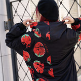 Asymmetry Strawberry Zip BIG Hoodie