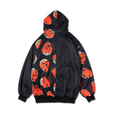 Asymmetry Strawberry Zip BIG Hoodie