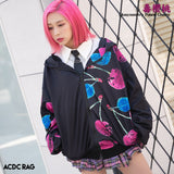 アシメチェリー ZIP BIGパーカー