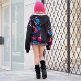 アシメチェリー ZIP BIGパーカー