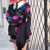 アシメチェリー ZIP BIGパーカー