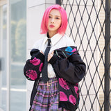 アシメチェリー ZIP BIGパーカー