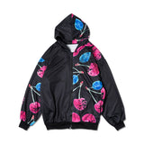 アシメチェリー ZIP BIGパーカー